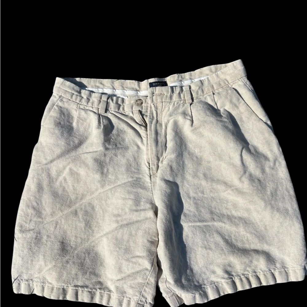 Dockers Cream Cargo Shorts Relaxed Fit